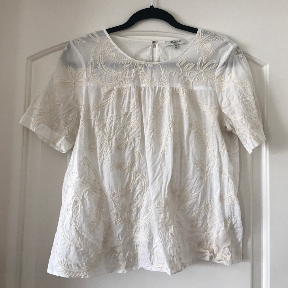 Madewell Embroidered Top